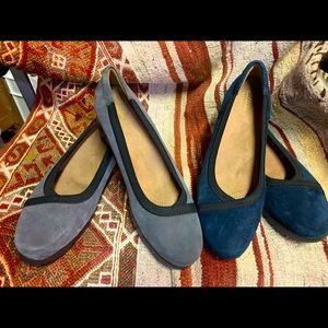 A Duo of Clarks Artisans Flats